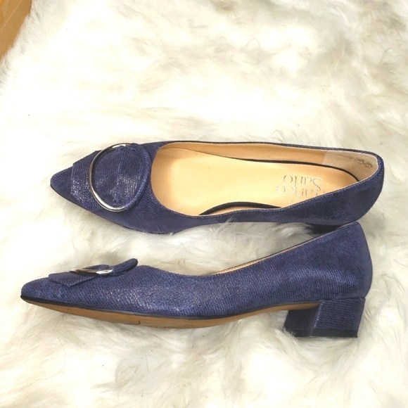 Franco Sarto Women's Vino Pump Navy embossed 5.5M - Picture 3 of 12